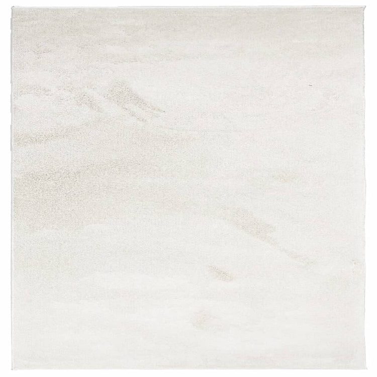 VidaXL tapis oviedo poils ras 200x200 cm beige