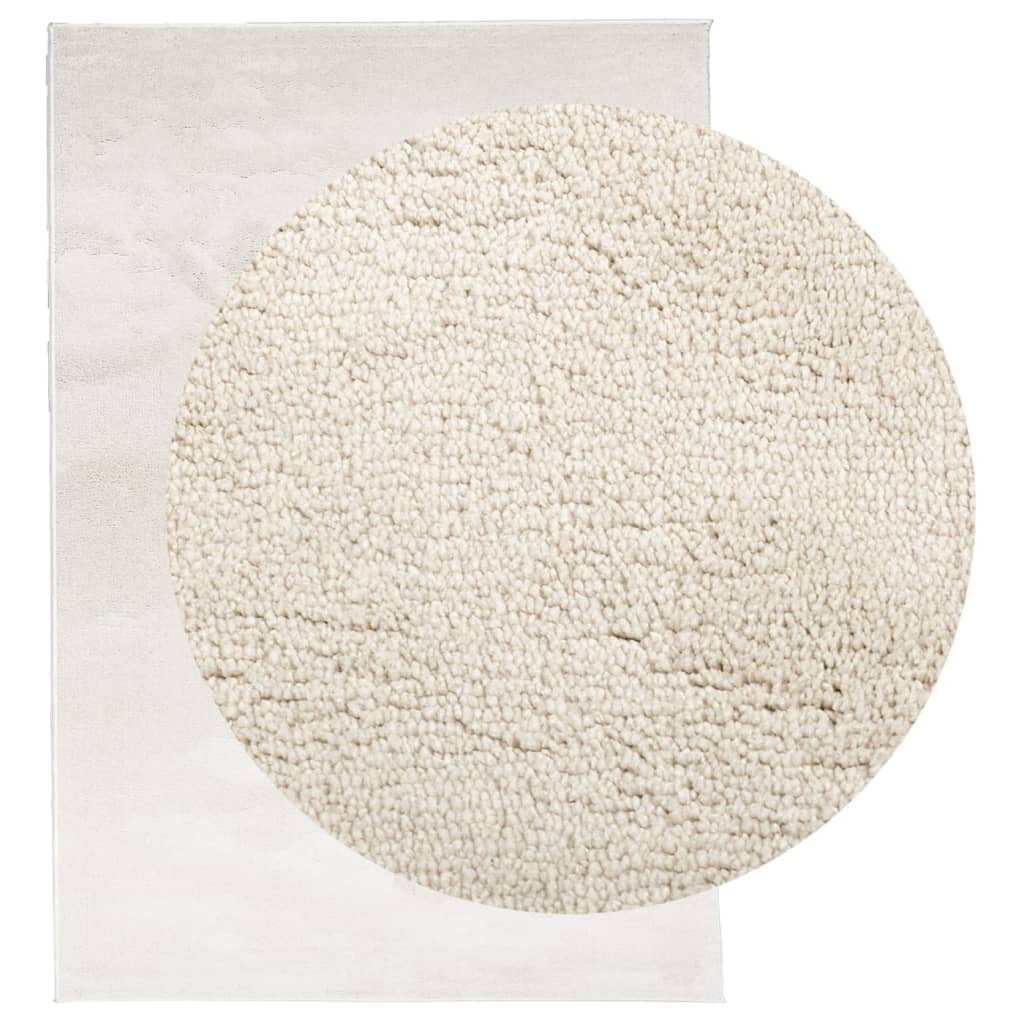 VidaXL tapis oviedo poils ras 200x280 cm beige