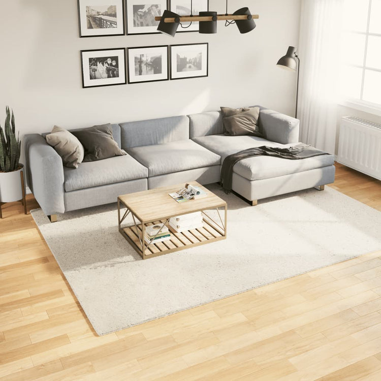 VidaXL tapis oviedo poils ras 200x280 cm beige