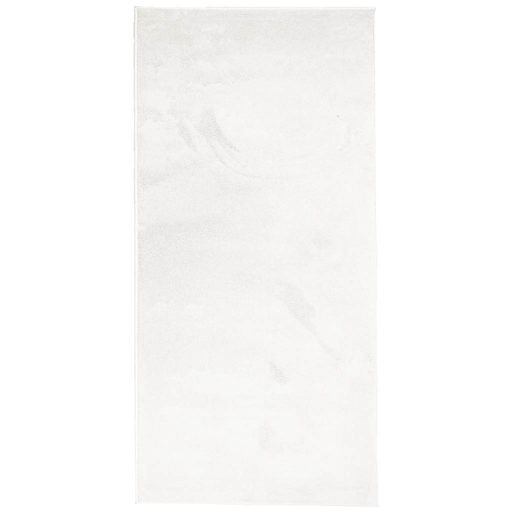 Tapis Vidaxl Oviedo Low -Pile 100x200 cm Crème-Colored