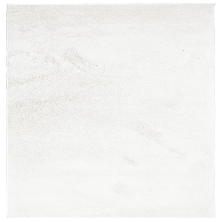 Tapis Vidaxl Oviedo Low -Pile 120x120 cm Crème-Colored