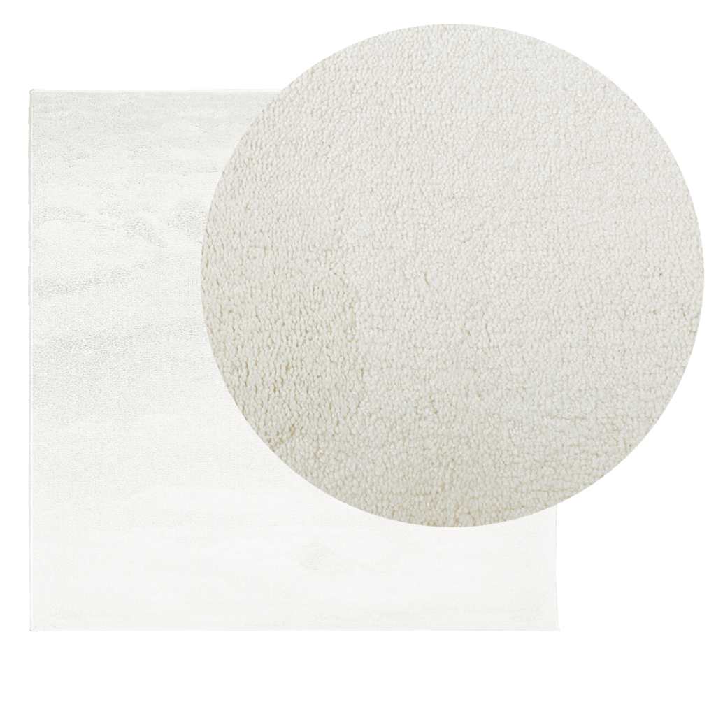 Vidaxx tapis oviedo poils ras 200x200 cm crème