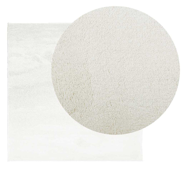 Vidaxx tapis oviedo poils ras 200x200 cm crème