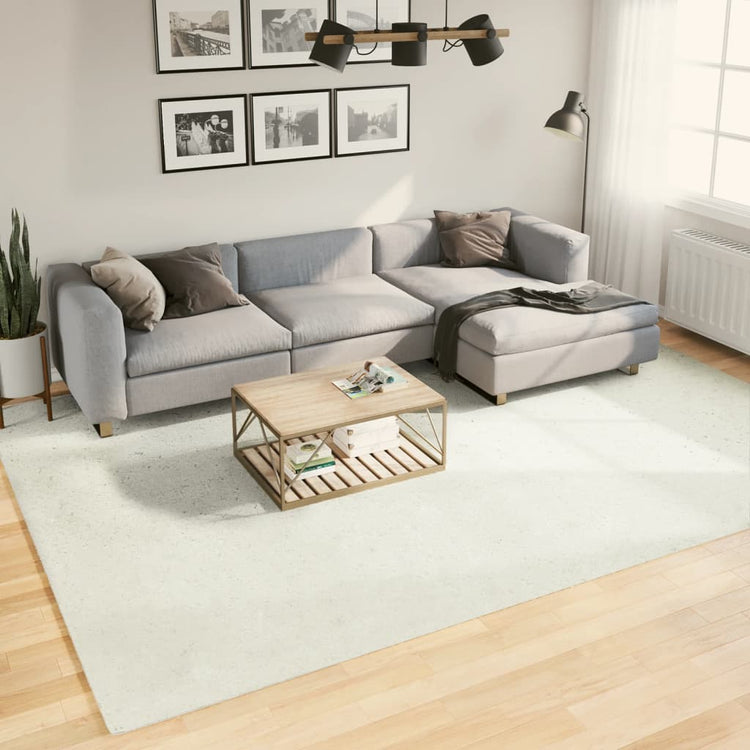 Vidaxx tapis oviedo poils ras 240x340 cm crème