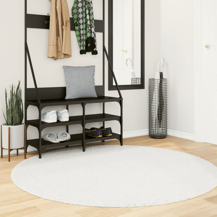 Vidaxx tapis oviedo poils courts ø 160 cm couleur crème
