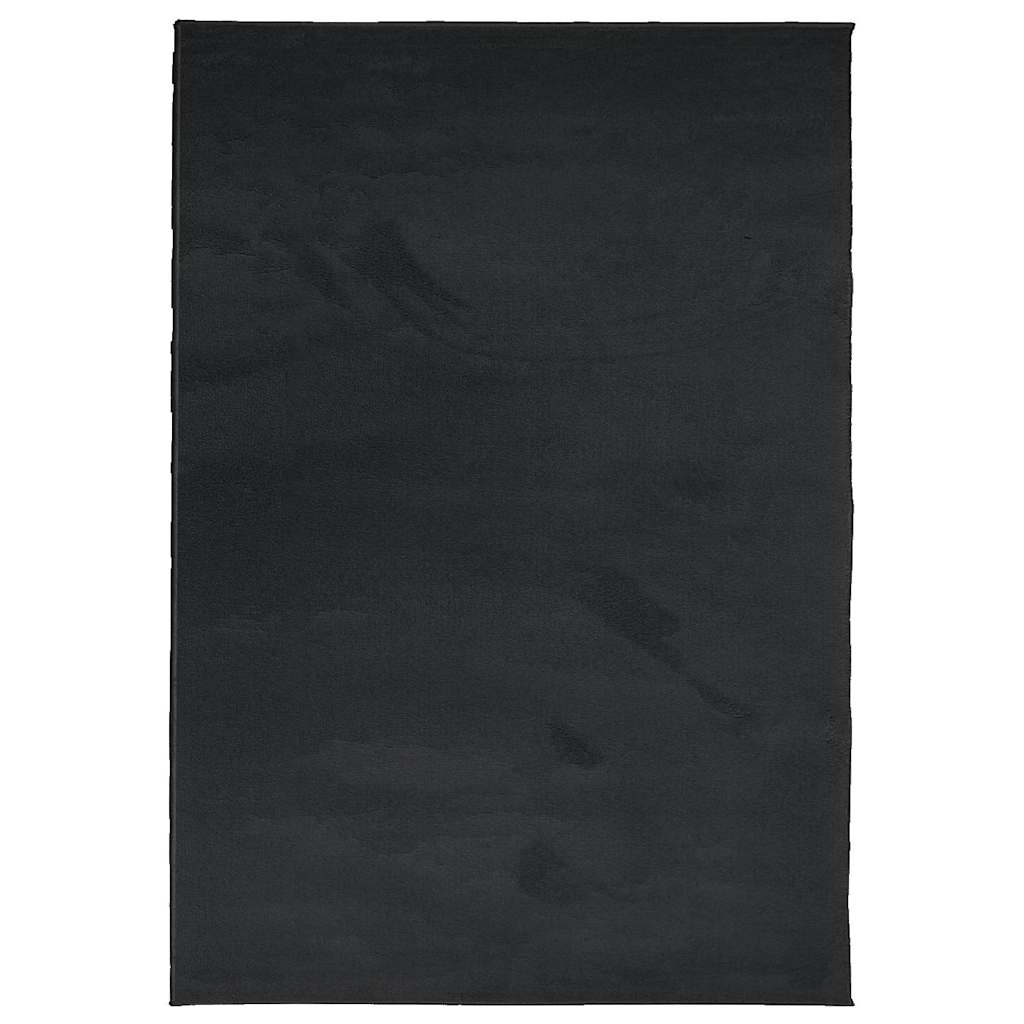 Tapis vidaxl Oviedo Low -Pile 160x230 cm noir