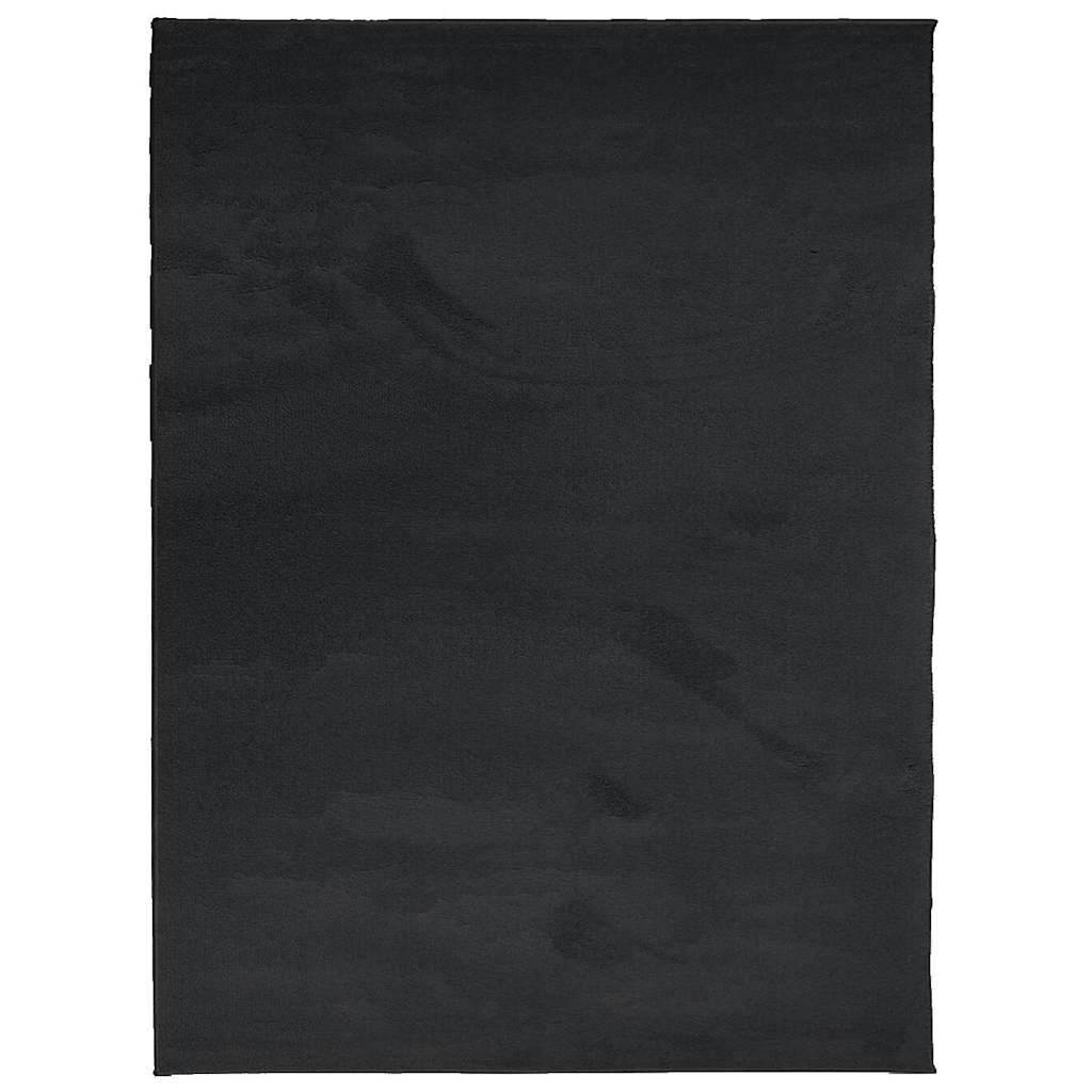 Tapis Vidaxl Oviedo Low -Pile 240x340 cm noir
