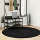 Vidaxx tapis oviedo poils ras ø 160 cm noir