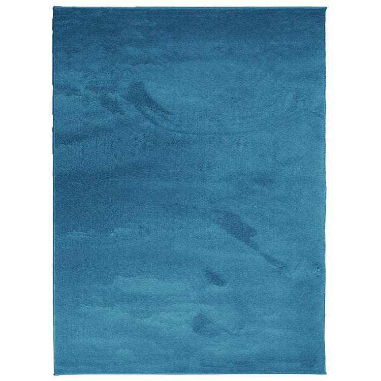 VidaXL tapis oviedo poils ras 240x340 cm turquoise