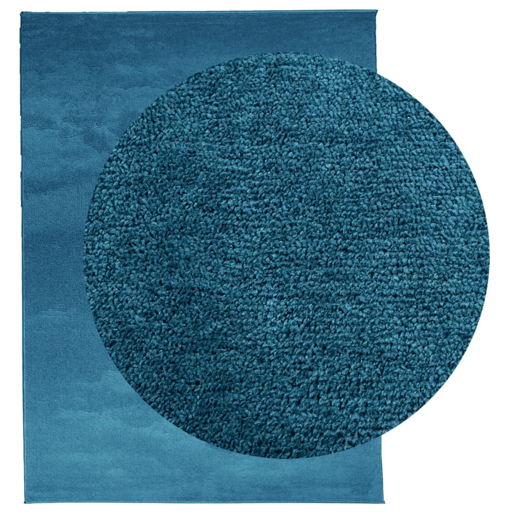 VidaXL tapis oviedo poils ras 240x340 cm turquoise