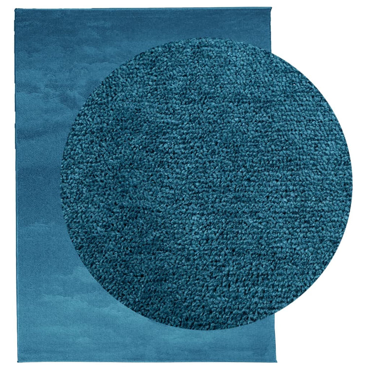 VidaXL tapis oviedo poils ras 240x340 cm turquoise