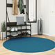 VidaXL tapis oviedo poils ras ø 160 cm turquoise