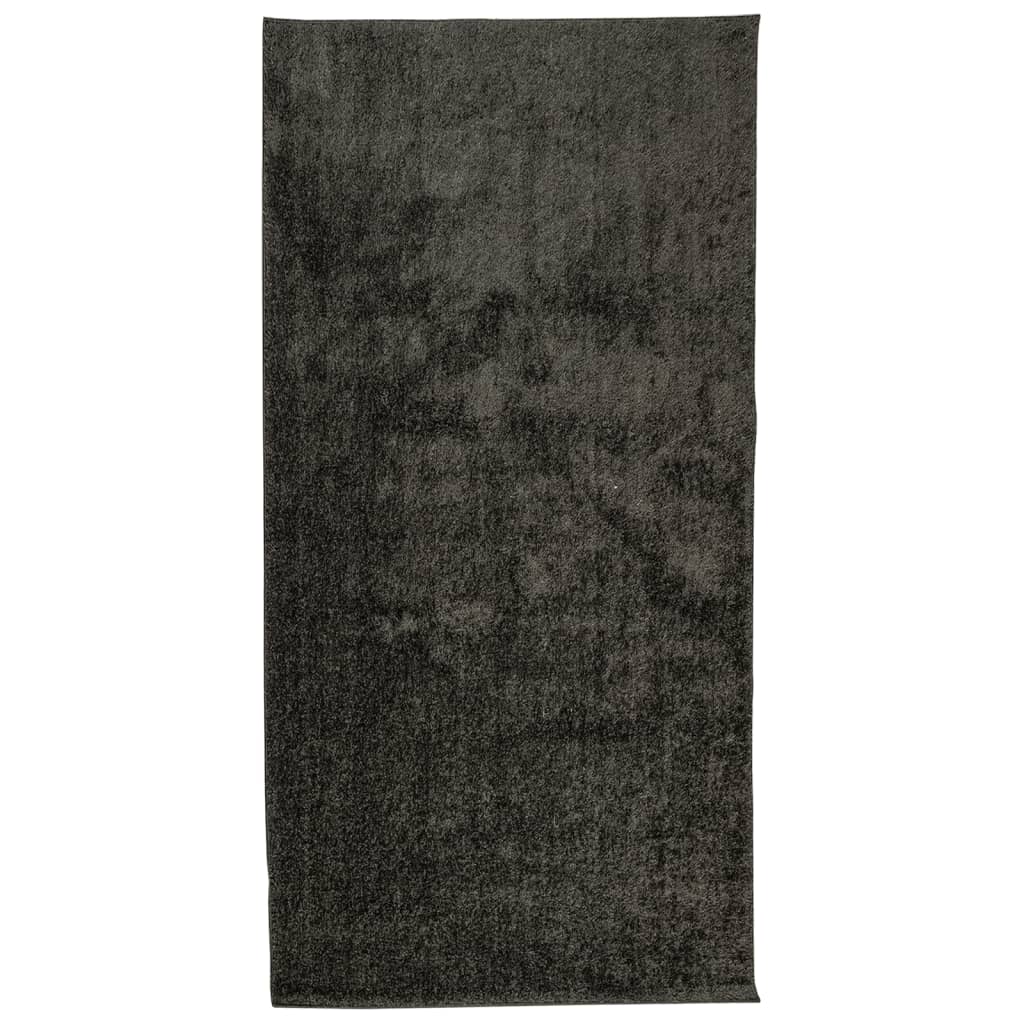 Vidaxl tapis istan pour un tas haut pile brillant 100x200 cm anthracite -colored