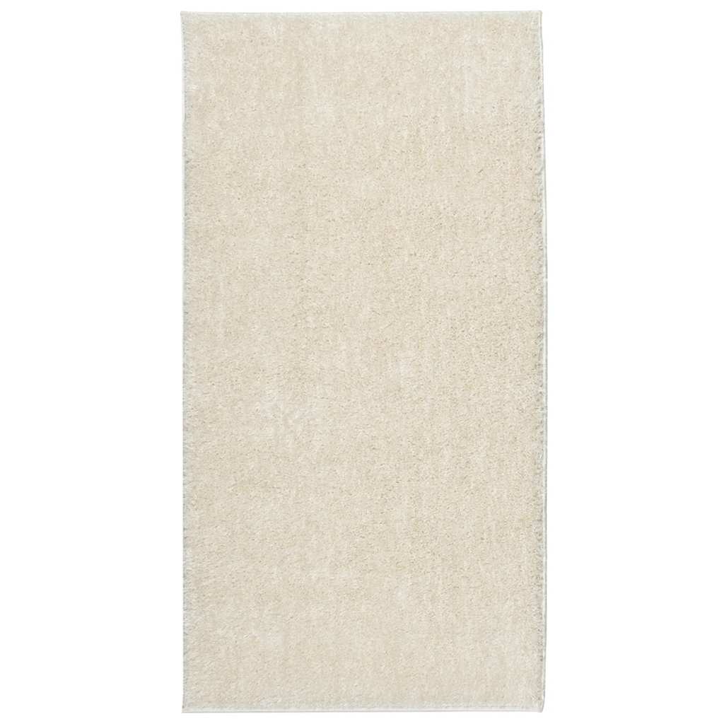 Vidaxl tapis istan pour un tas haut pile brillant 80x150 cm crème -colored