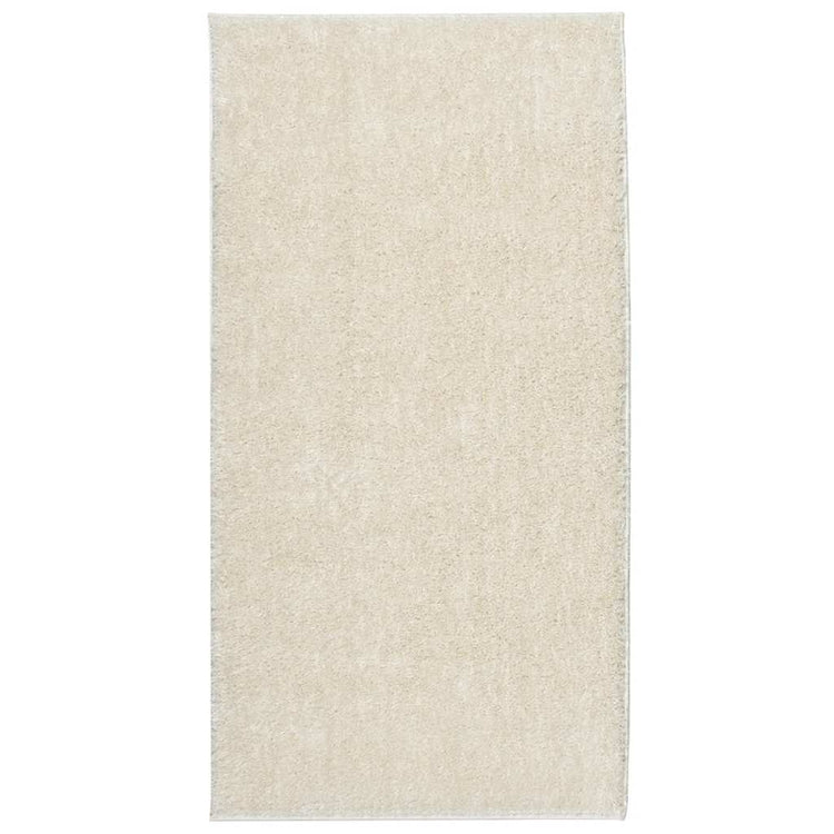 Vidaxl tapis istan pour un tas haut pile brillant 80x150 cm crème -colored