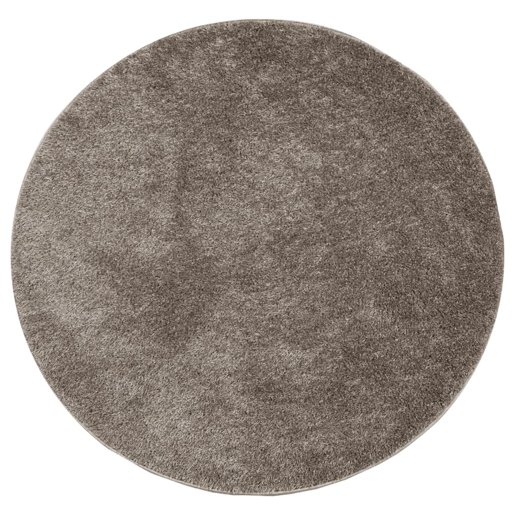 Vidaxl tapis Istan pour un tas haut brillant Ø 80 cm gris