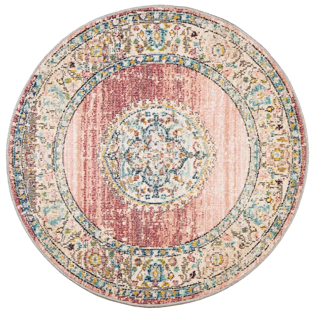 Vidaxl Carpet Arbizu à l'intérieur et à l'extérieur Style vintage Ø 200 cm