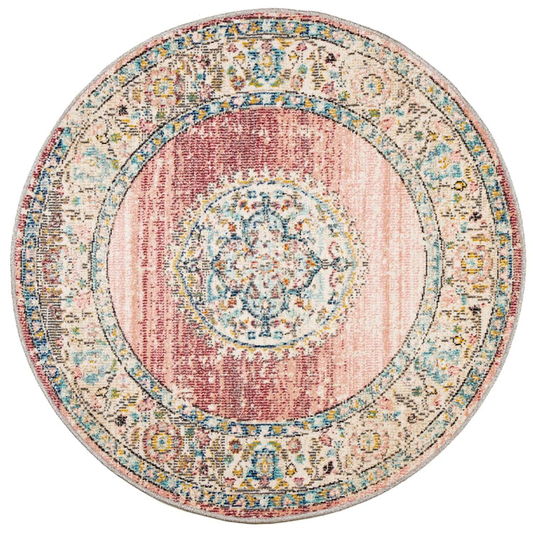 Vidaxl Carpet Arbizu à l'intérieur et à l'extérieur Style vintage Ø 200 cm