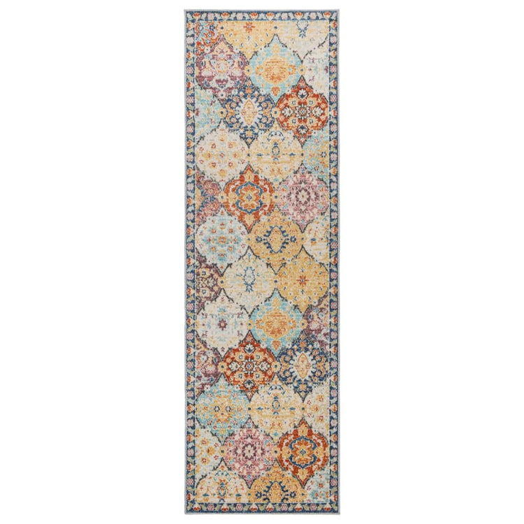 Vidaxl Carpet Arbizu à l'intérieur et à l'extérieur du style vintage 80x250 cm