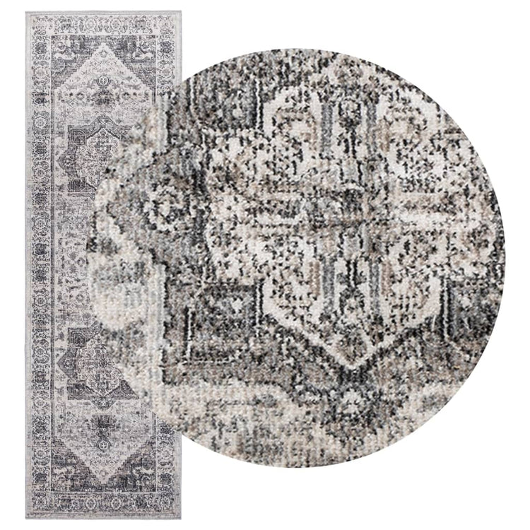 Vidaxl Carpet Arbizu à l'intérieur et à l'extérieur du style vintage 80x250 cm