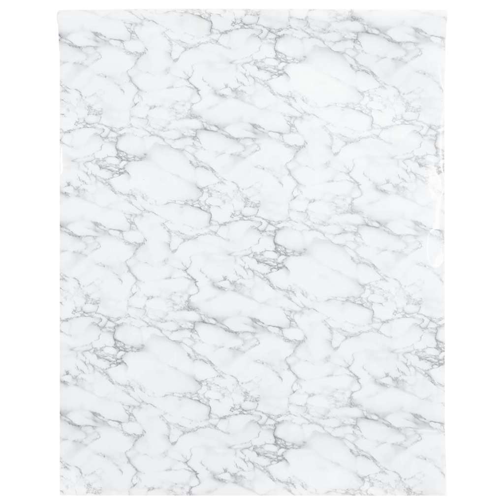 Vidaxxl film pour meubles autocollant 90x500 cm PVC marbre blanc