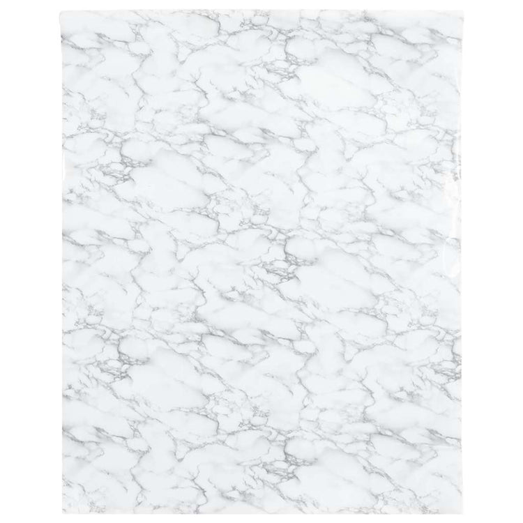 Vidaxxl film pour meubles autocollant 90x500 cm PVC marbre blanc
