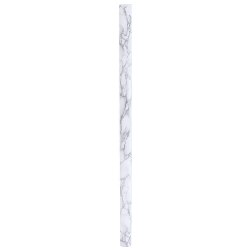 Vidaxxl film pour meubles autocollant 90x500 cm PVC marbre blanc