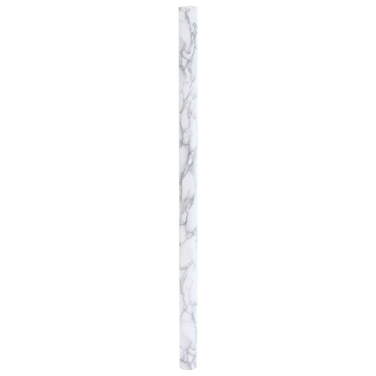 Vidaxxl film pour meubles autocollant 90x500 cm PVC marbre blanc
