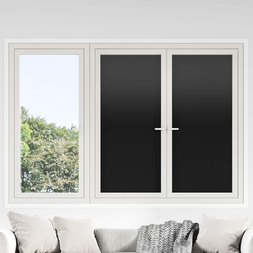 Vidaxx films pour fenêtres 3 pcs statique mat PVC noir