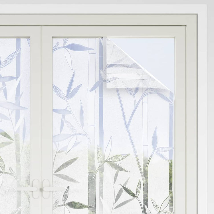 Vidaxx films pour fenêtres 2 pcs motif bambou mat PVC