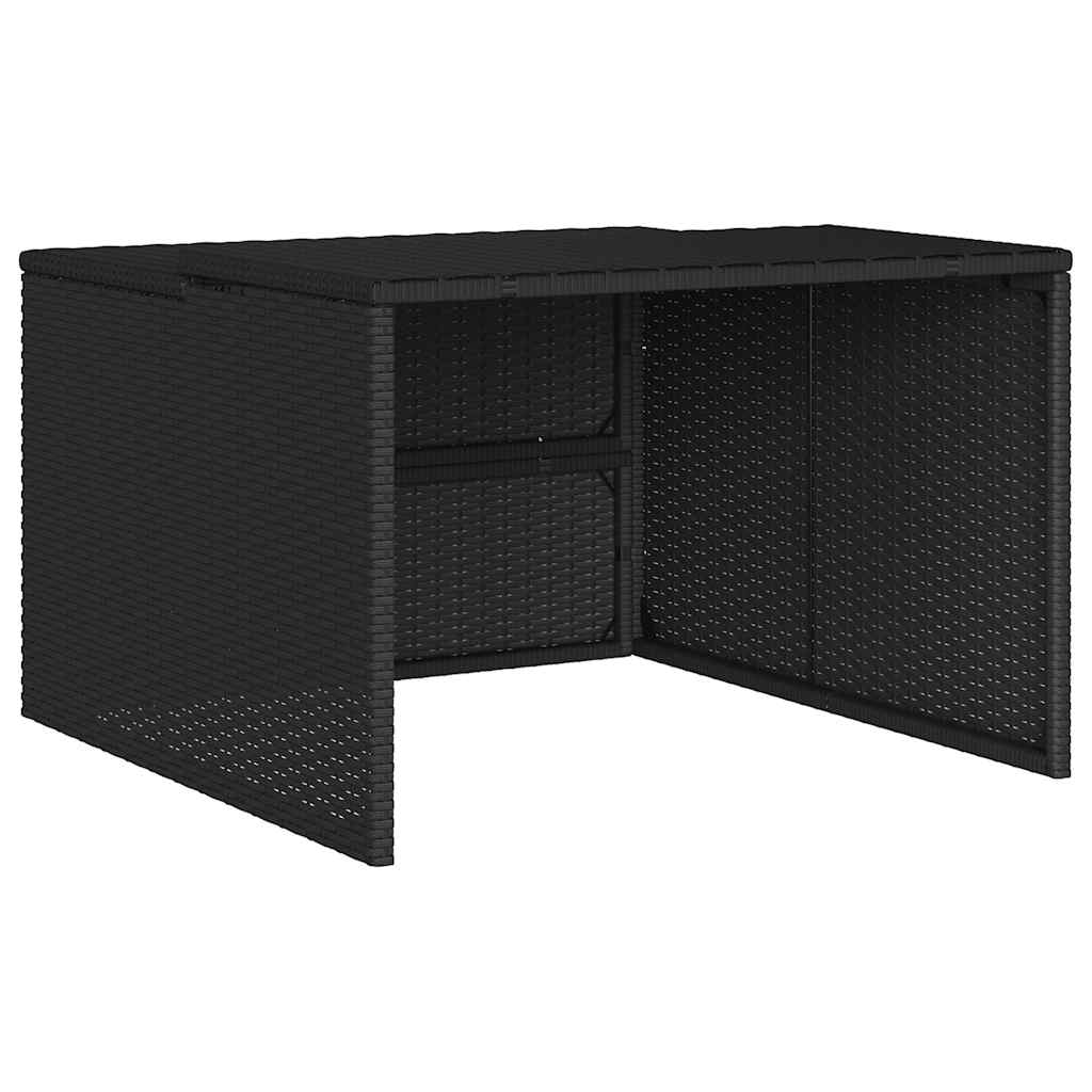 Vidaxx garage pour robot tondeuse 86x90x52 57 cm poly rotin noir