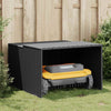 Vidaxx garage pour robot tondeuse 86x90x52 57 cm poly rotin noir