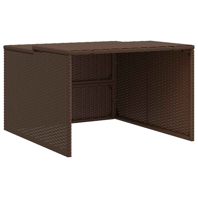 Vidaxx garage pour robot tondeuse 86x90x52 57 cm poly rotin marron