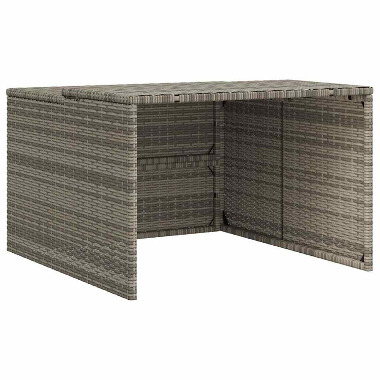 Vidaxx garage pour robot tondeuse 86x90x52 57 cm poly rotin gris