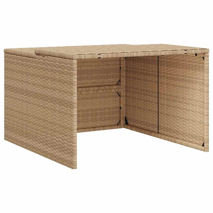 Vidaxx garage pour robot tondeuse 86x90x52 57 cm poly rotin beige