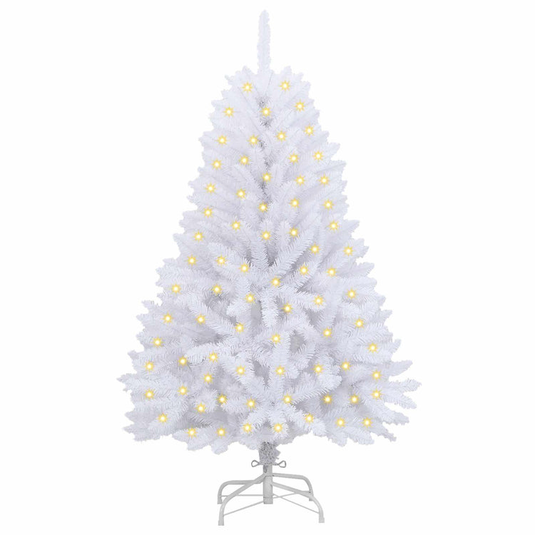 Vidaxx sapin de Noël artificiel avec 150 LED blanc 120 cm PVC et métal