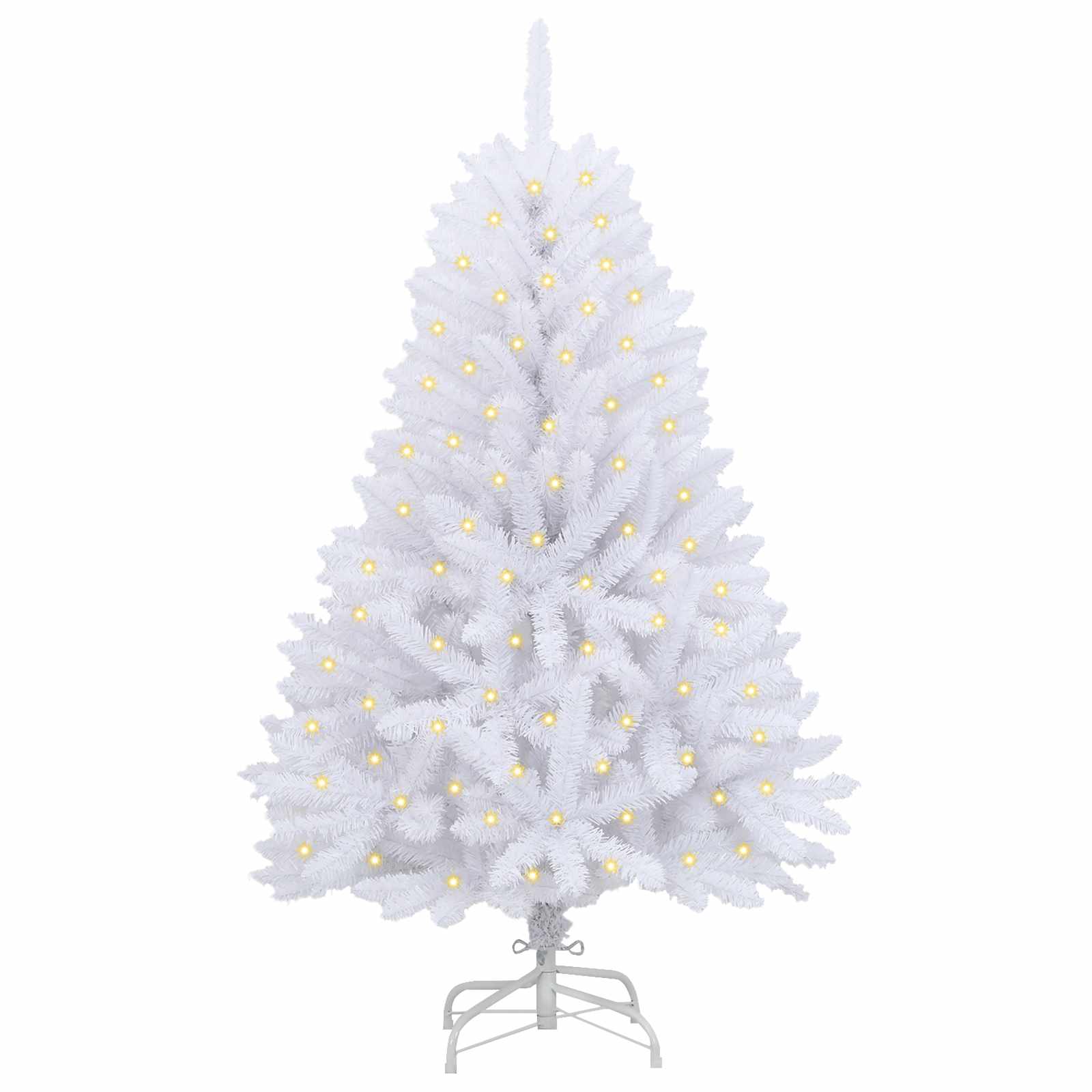 Vidaxx sapin de Noël artificiel avec 150 LED blanc 150 cm PVC et métal