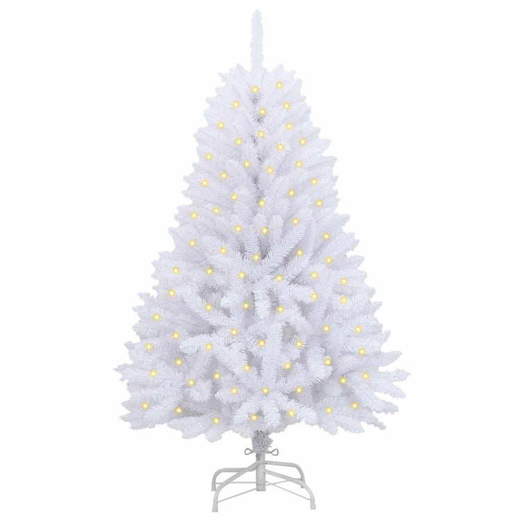 Vidaxx sapin de Noël artificiel avec 150 LED blanc 150 cm PVC et métal