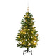 Vidaxx sapin de Noël artificiel avec charnières 150 LED et boules de Noël 120 cm
