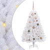 Vidaxx sapin de Noël artificiel blanc 68 x 68 x 120 cm PVC et métal