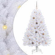 Vidaxx sapin de Noël artificiel blanc 80 x 80 x 150 cm PVC et métal - afbeelding 2