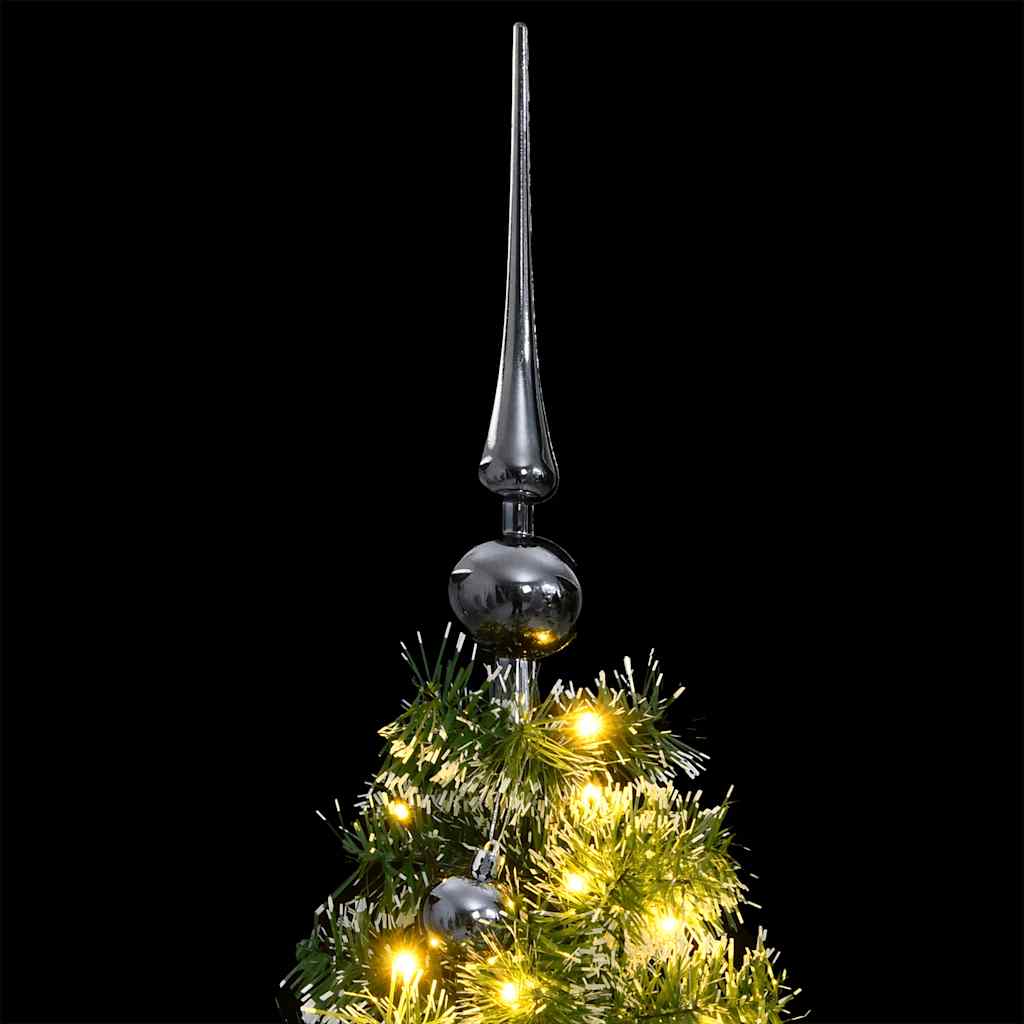 Vidaxx sapin de Noël artificiel avec charnières 150 LED et boules de Noël 120 cm