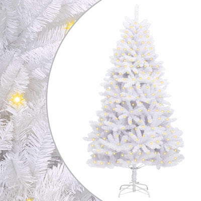 Vidaxx sapin de Noël artificiel avec 300 LED blanc 180 cm PVC et métal