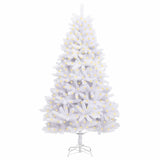 Vidaxx sapin de Noël artificiel avec 300 LED blanc 180 cm PVC et métal - afbeelding 3