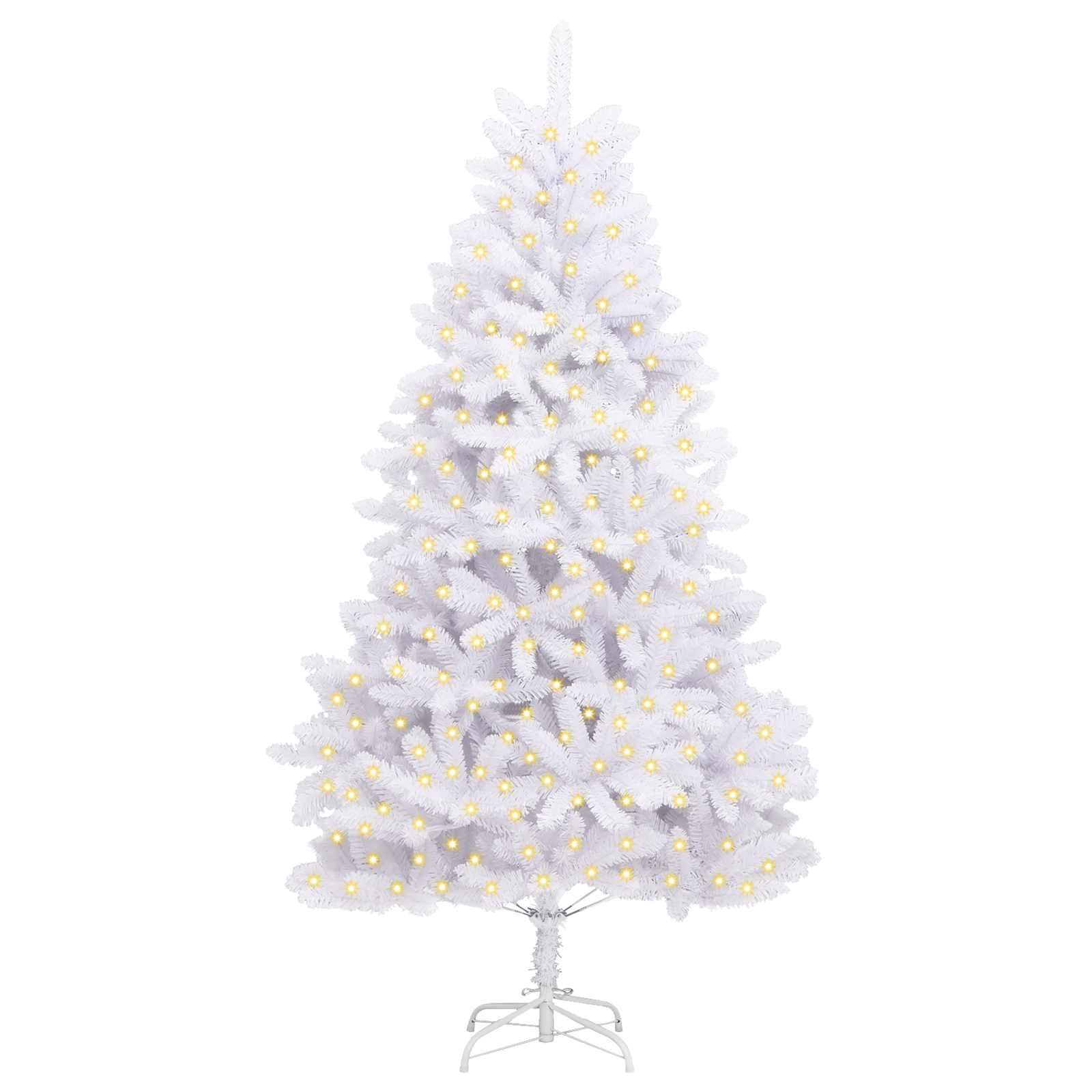 Vidaxx sapin de Noël artificiel avec 300 LED blanc 240 cm PVC et métal