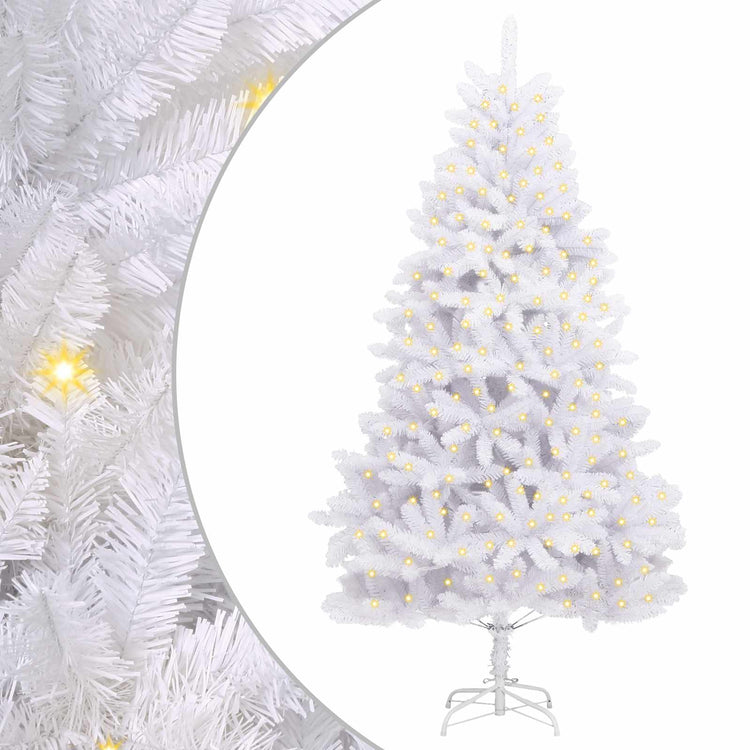 Vidaxx sapin de Noël artificiel avec 300 LED blanc 270 cm PVC et métal