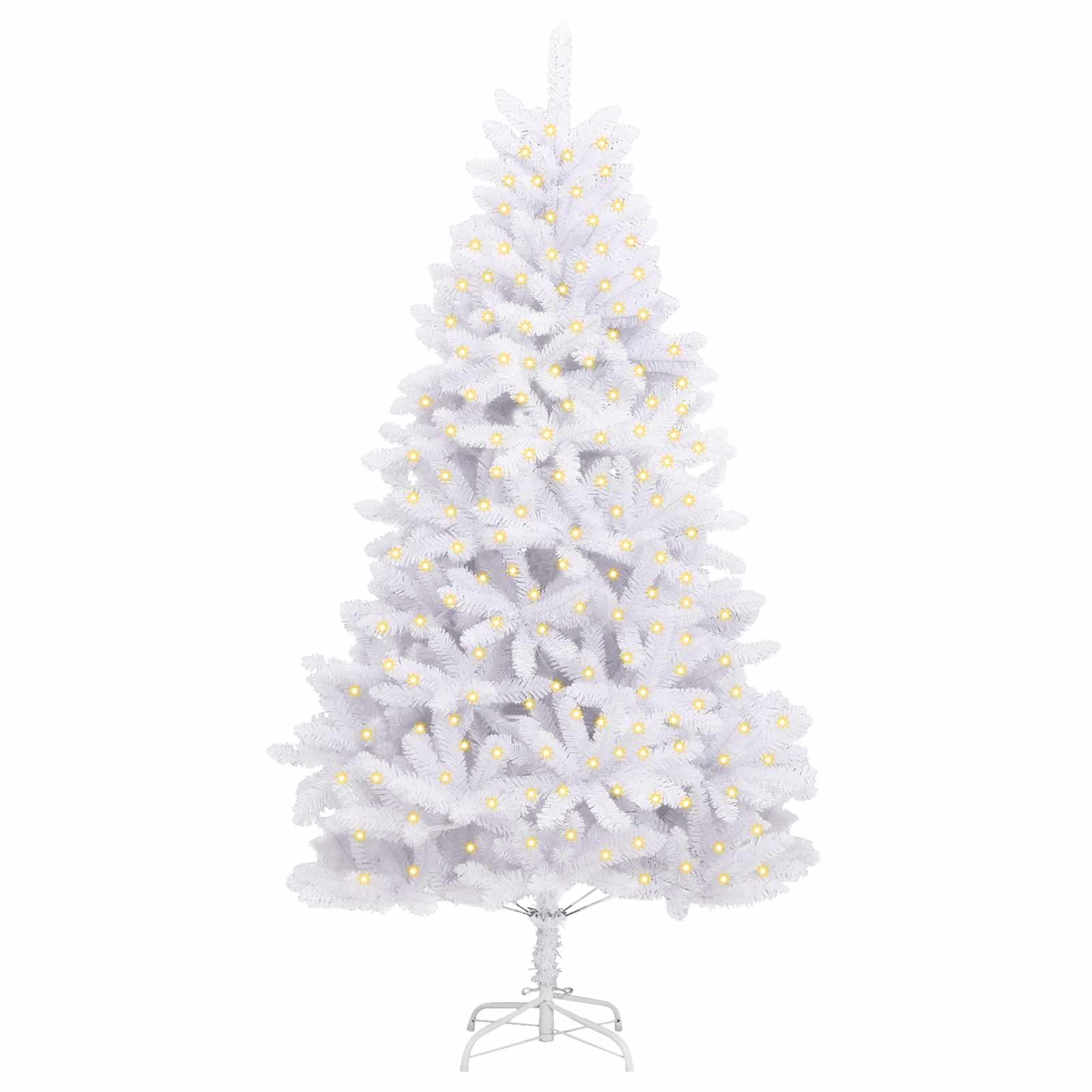 Vidaxx sapin de Noël artificiel avec 300 LED blanc 270 cm PVC et métal