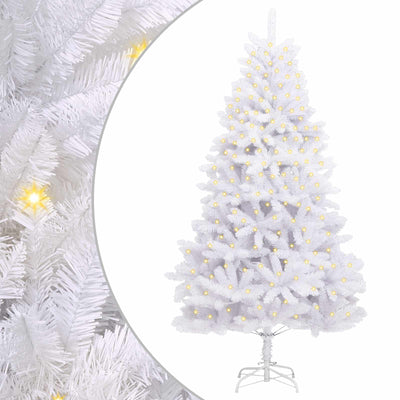 Vidaxx sapin de Noël artificiel avec 300 LED blanches, 300 cm PVC et métal