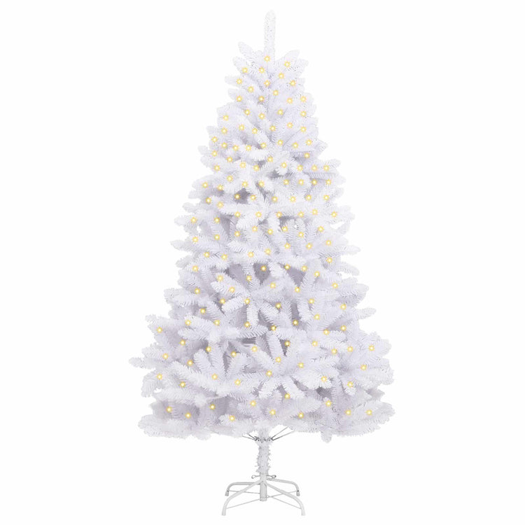Vidaxx sapin de Noël artificiel avec 300 LED blanches, 300 cm PVC et métal