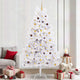 Vidaxx sapin de Noël artificiel blanc 120 x 120 x 240 cm PVC et métal
